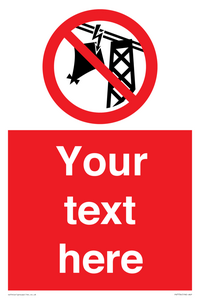 Custom prohibition do not fly kites near overhead electrical power lines